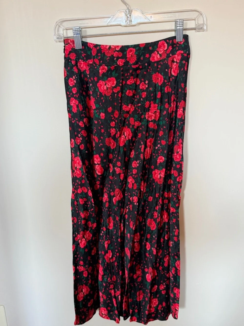 Sezane Sandy Skirt Red Roses - Size 2